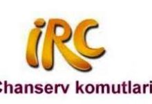 iRC Chanserv Komutları